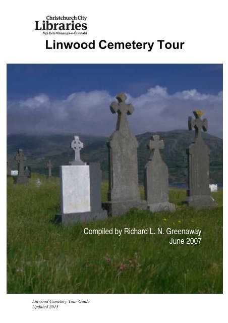 Linwood Cemetery Tour Guide - Christchurch City Libraries