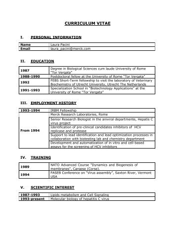 CURRICULUM VITAE