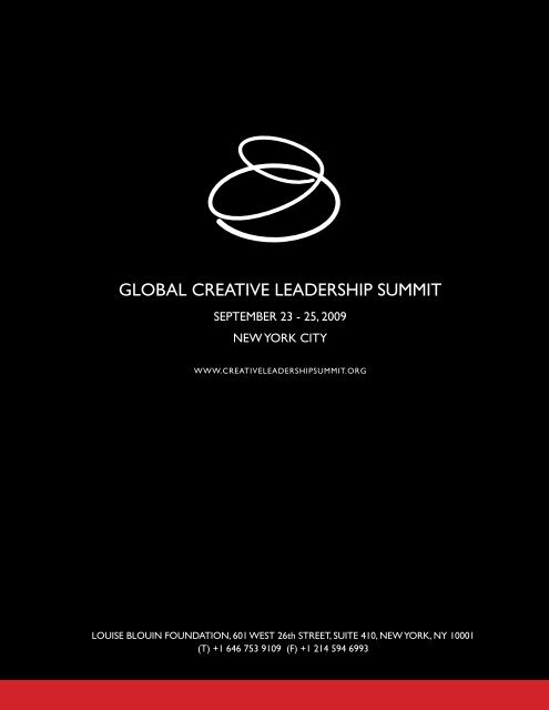 GLOBAL CREATIVE LEADERSHIP SUMMIT - Artinfo