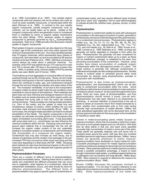 Ground Water Issue Phytoremediation of Contaminated ... - CLU-IN