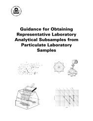 Guidance for Obtaining Representative Laboratory Analytical - US ...