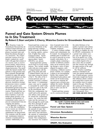 Ground Water Currents June 1993 - CLU-IN