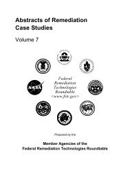 Abstracts of Remediation Case Studies, Volume 7 - Federal ...
