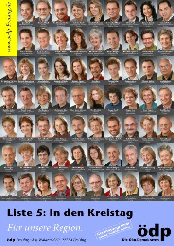 Liste 5 - ödp - Kreisverband Freising