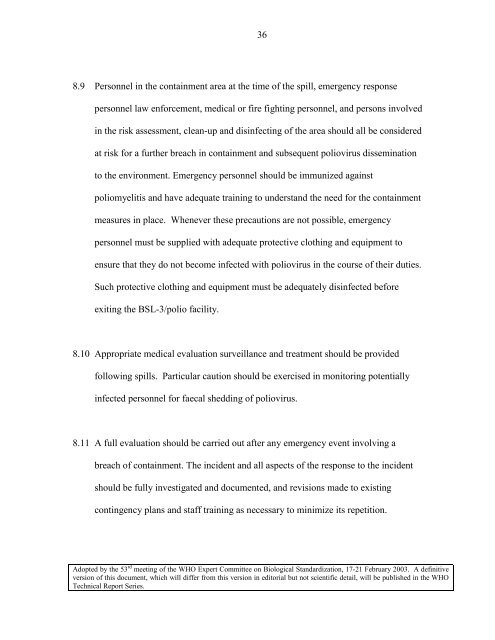 IPV BSL-3/polio containment guidelines (Feb 2003) - World Health ...