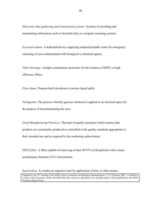 IPV BSL-3/polio containment guidelines (Feb 2003) - World Health ...