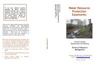 Water Resource Protection Easements - Carroll County Government