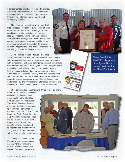 2010 Annual Report - Carroll County Government