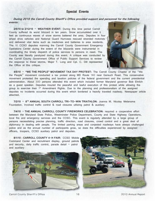 2010 Annual Report - Carroll County Government