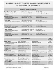 LMB Members - Carroll County Government