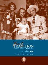 Teacher's Guide - Country Music Hall of Fame and Museum