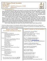 UFDC Region 2North Newsletter Spring 2013