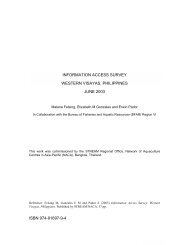 information access survey western visayas, philippines june 2003