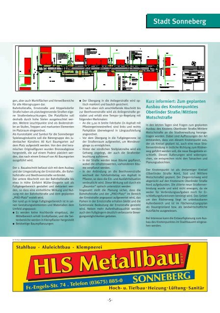 Themen dieser Ausgabe: - Sonneberg