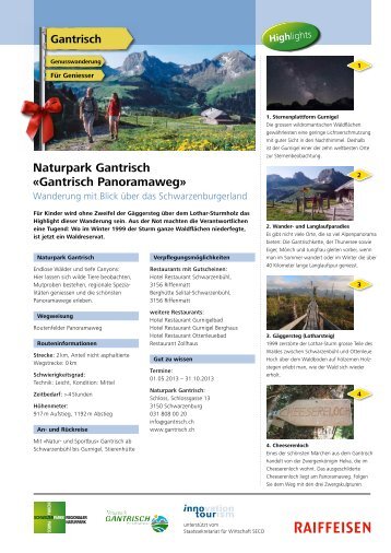 Naturpark Gantrisch - Raiffeisen MemberPlus