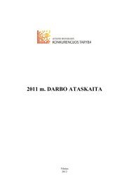 2011 m. Konkurencijos tarybos ataskaita - LR Konkurencijos taryba