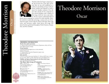 Theodore Morrison Theodore Morrison - SchirmerOnDemand - G ...