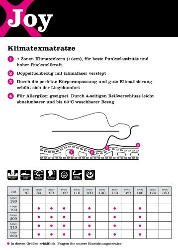 Klimatexmatratze - moemax.at