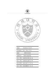 Class : Database System Professor : Park, Sang-Hyun Date : 2004 ...