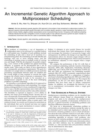 An Incremental Genetic Algorithm Approach to Multiprocessor ...