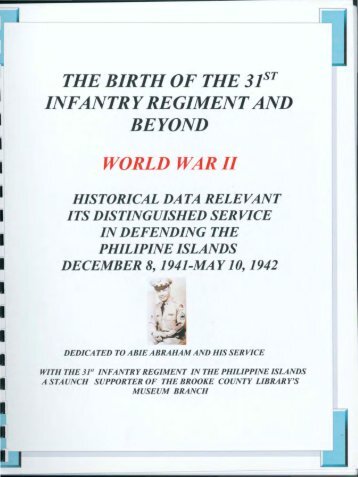 The Birth of the 31st Infantry Regiment and Beyond - Philippine ...
