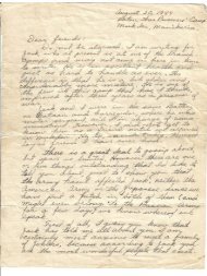 Letter from Carl Weeks to Jacob Johler's family written August 20 ...