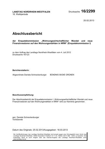 Abschlussbericht der Enquetekommission - IfR