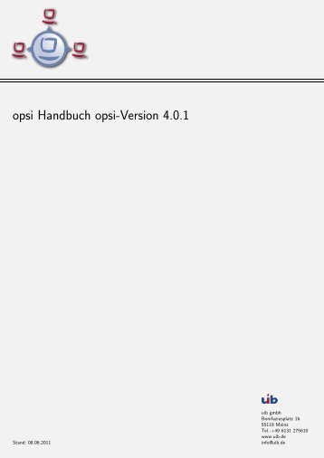 opsi Handbuch opsi-Version 4.0.1 - Parent Directory