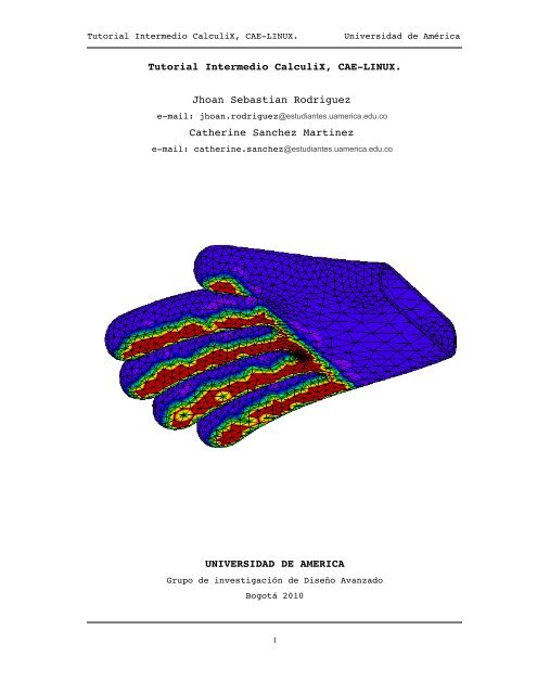 Tutorial Intermedio CalculiX, CAELINUX. Jhoan Sebastian ...