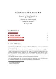 TeXnicCenter mit Sumatra PDF