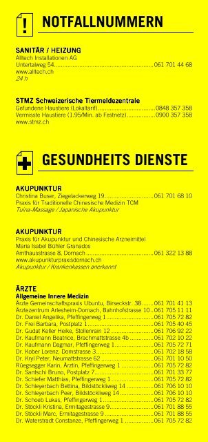 Infomerkblatt Arlesheim