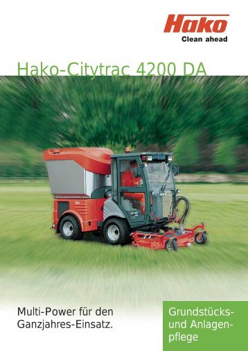 Hako-Citytrac 4200 DA - Galabautechnik