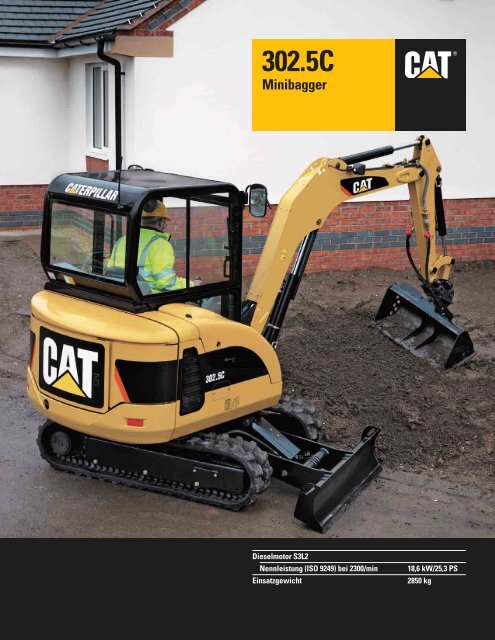 Mini Bagger CAT 302.5C