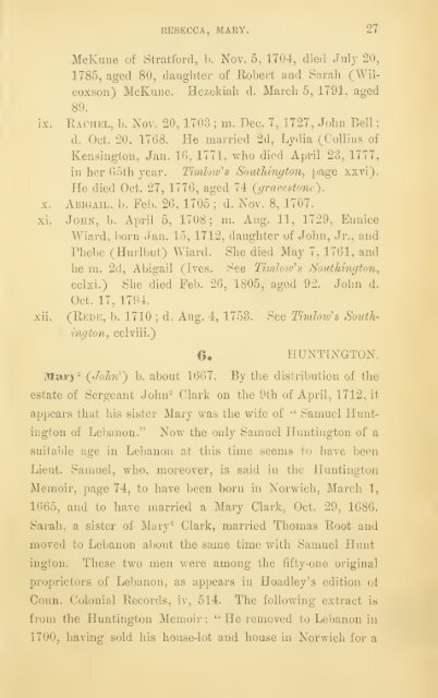 A record of the descendants of John Clark, of Farmington, Conn ...