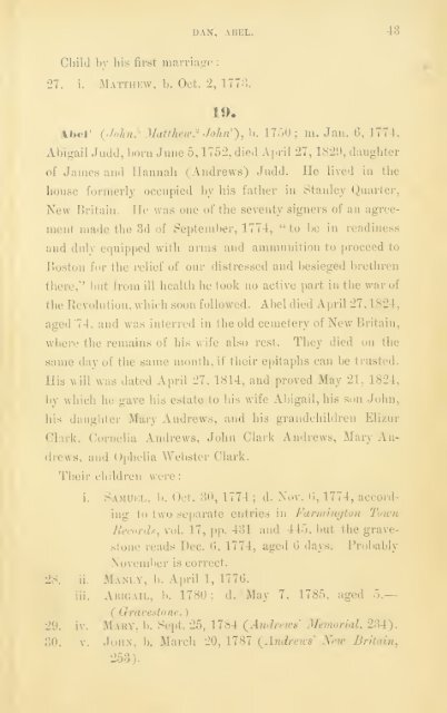 A record of the descendants of John Clark, of Farmington, Conn ...