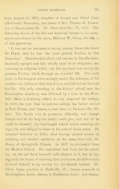 A record of the descendants of John Clark, of Farmington, Conn ...