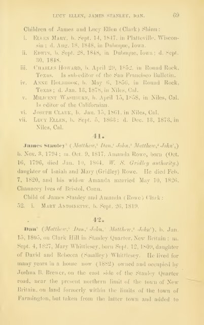 A record of the descendants of John Clark, of Farmington, Conn ...