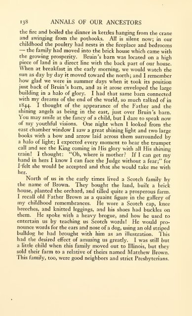 Annals of our ancestors; one hundred and fifty years of history in the ...