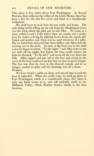 Annals of our ancestors; one hundred and fifty years of history in the ...