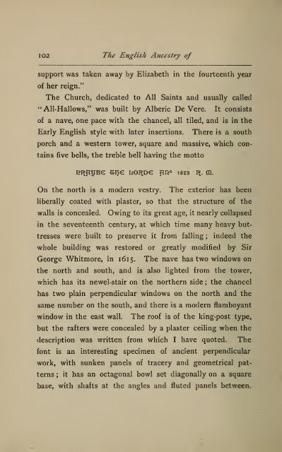 The English ancestry of Reinold and Matthew Marvin of Hartford, Ct ...