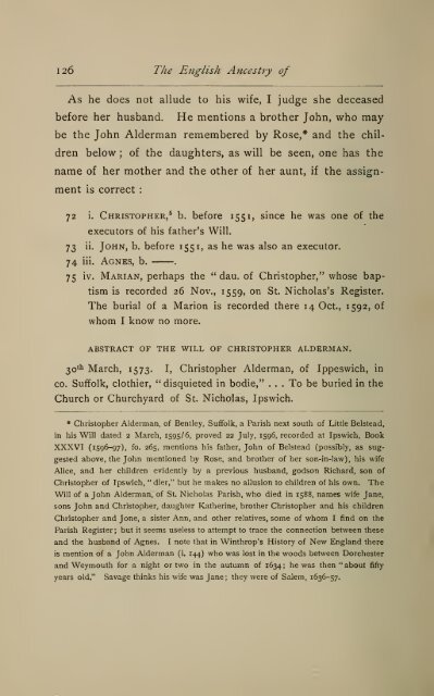 The English ancestry of Reinold and Matthew Marvin of Hartford, Ct ...