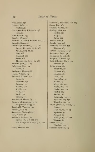 The English ancestry of Reinold and Matthew Marvin of Hartford, Ct ...