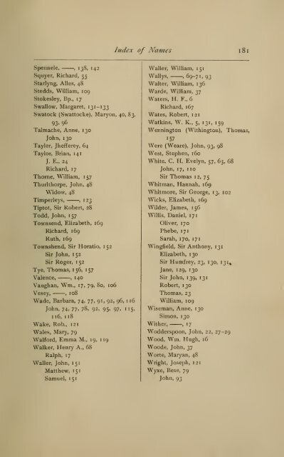 The English ancestry of Reinold and Matthew Marvin of Hartford, Ct ...