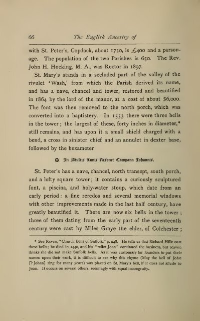 The English ancestry of Reinold and Matthew Marvin of Hartford, Ct ...