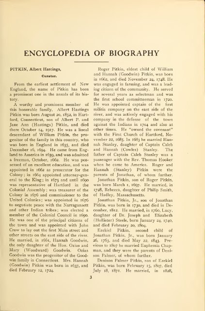 Encyclopedia of Connecticut biography, genealogical-memorial ...