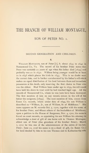 History and genealogy of Peter Montague, of Nansemond and ...