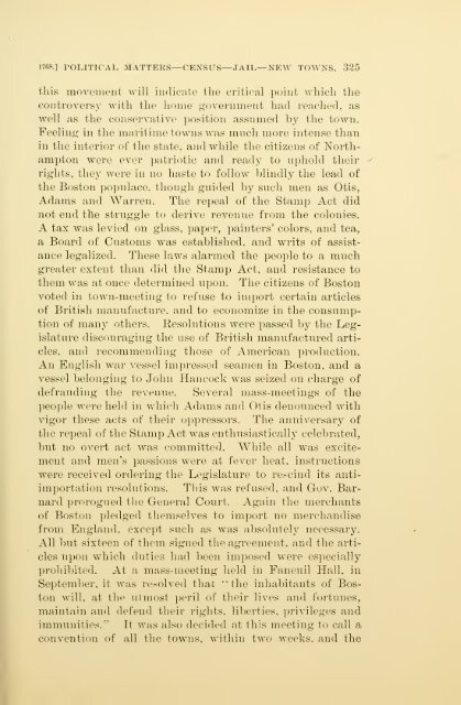 History of Northampton, Massachusetts, from its settlement in 1654;