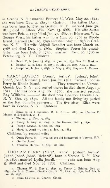 Rathbone genealogy