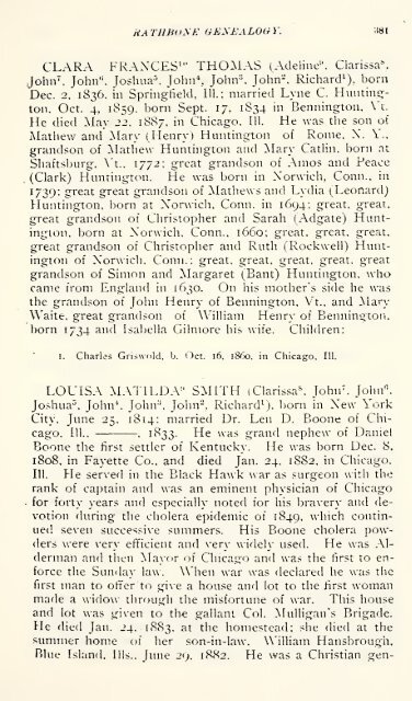 Rathbone genealogy