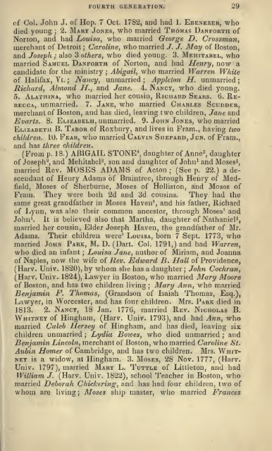 The genealogy of the descendants of Richard Haven, of Lynn ...